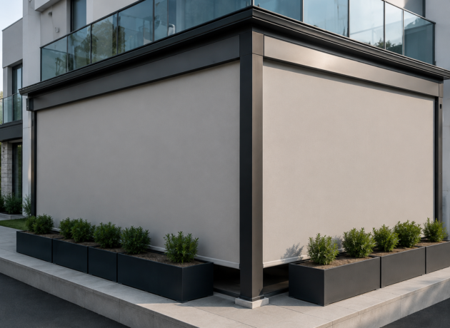 Custom outdoor zip blinds for premium residential outdoor spaces
