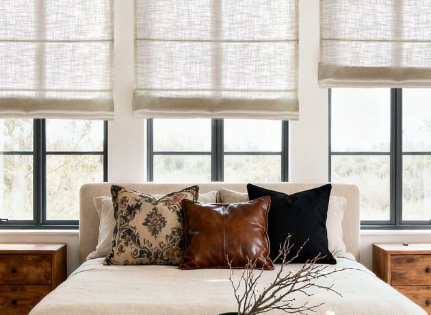 Motorized Roman Shades
